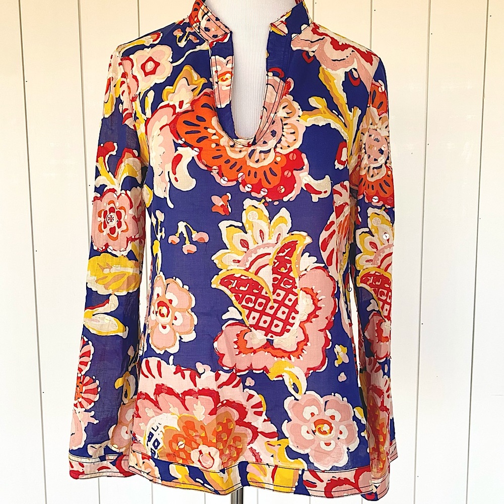 Tory Burch Multicolor Floral Tunic